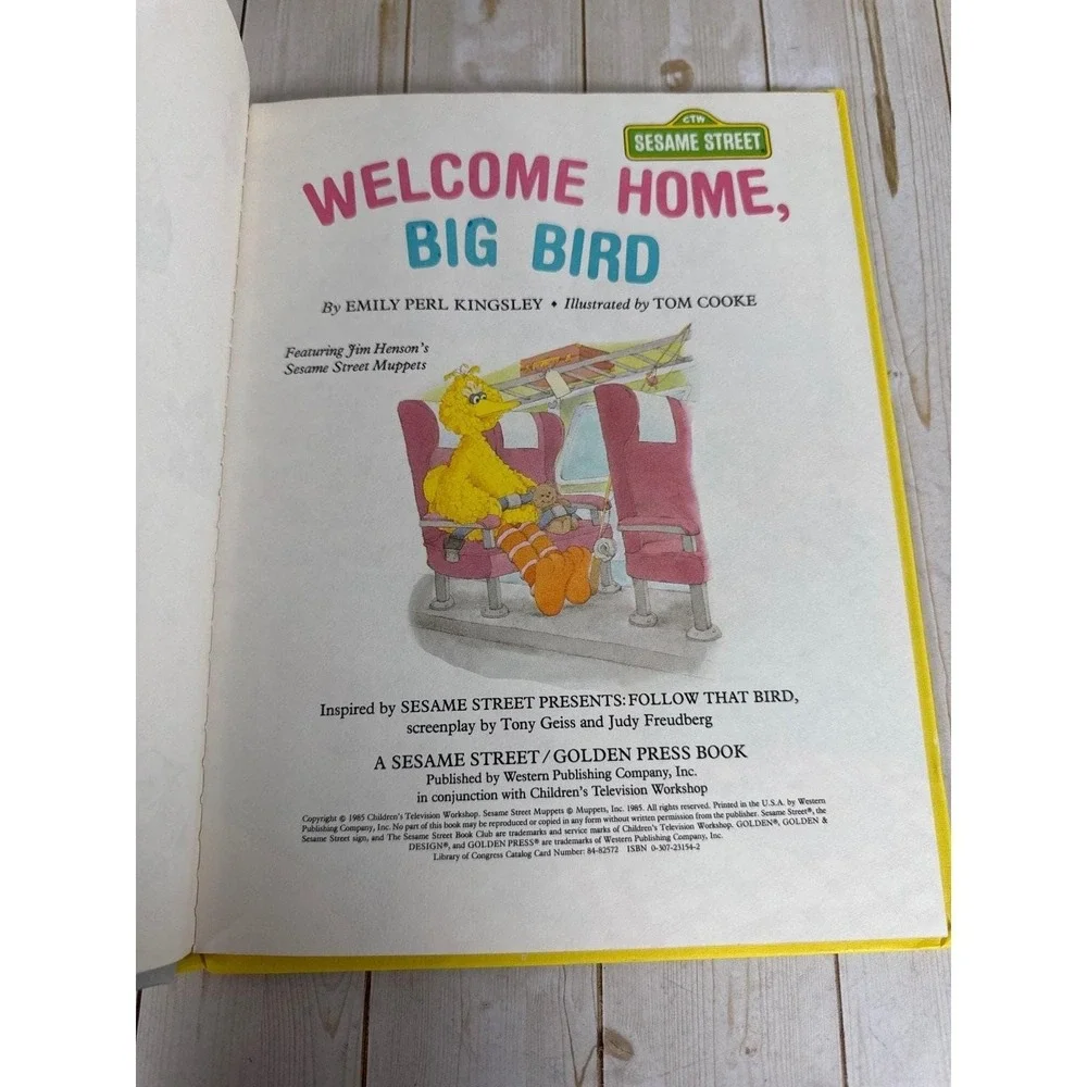 Vintage Sesame Street Book Club Lot 8 Big‎ Bird Friendship Stories 1980s